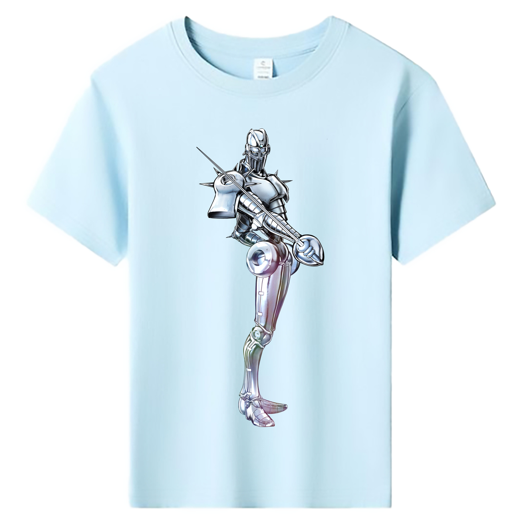 （画像用） ジョジョの奇妙な冒険 ジャン＝ピエール?ポルナレフ JoJo's Bizarre Adventure Jan Pierre Polnareff 綿100％キッズTシャツ（フロントプリント）